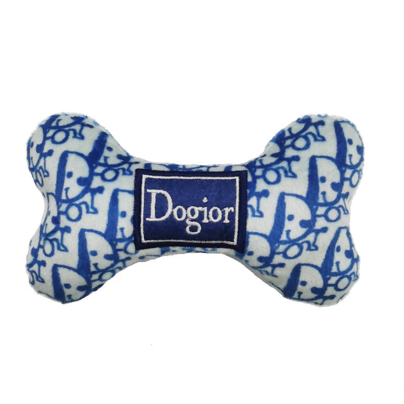 Dog-ior Bone Plush Squeak Dog Toy - 3 Sizes