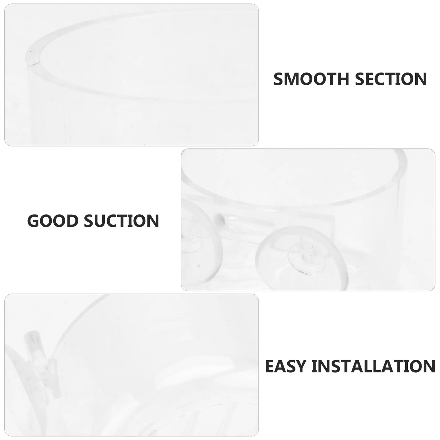 2 Pcs Fish Tank Feeder Rational Design Acrylic Feeding Cup Pet Supplies Red Worm Aquarium Food Holder Equipment