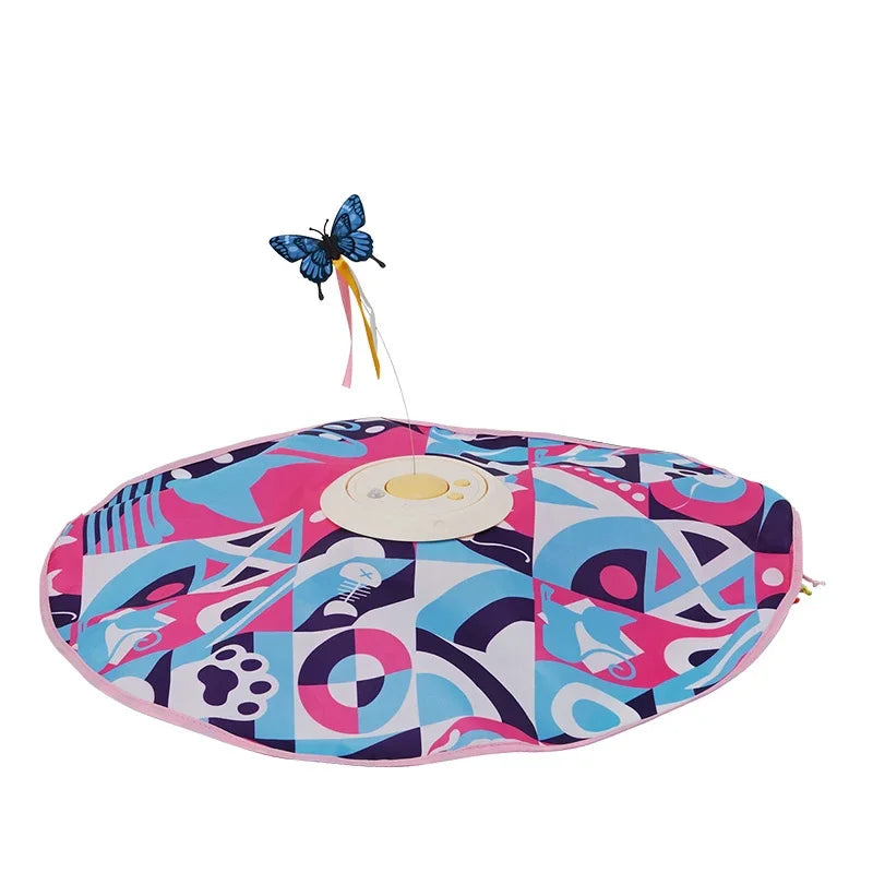 Fluttering Butterfly Cat Toys Interactive Cat Sticks Pet Kitten Can't Resist Mystery Motion Concealed Game Toy Automatic Teasing