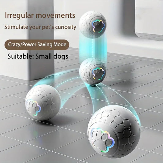 Smart Bouncing Dog Toy Ball Rechargeable Bite Resistant Toy