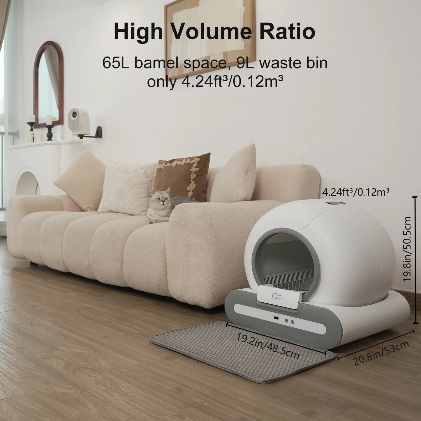 DOEL 65L Smart WiFi Cat Litter Box - App Control Complete Kit ๐ฑ
