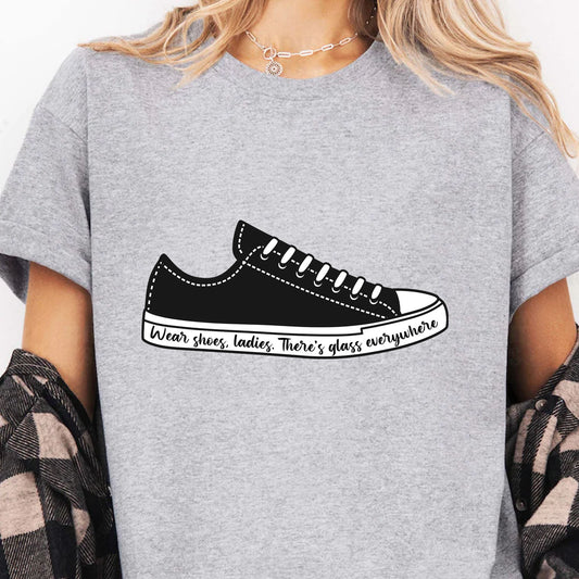 Wear Shoes Ladies There's Everywhere Shirt | Kamala Harris 2024 Shirt | Democrat Shirt Bright T1561 - KH2