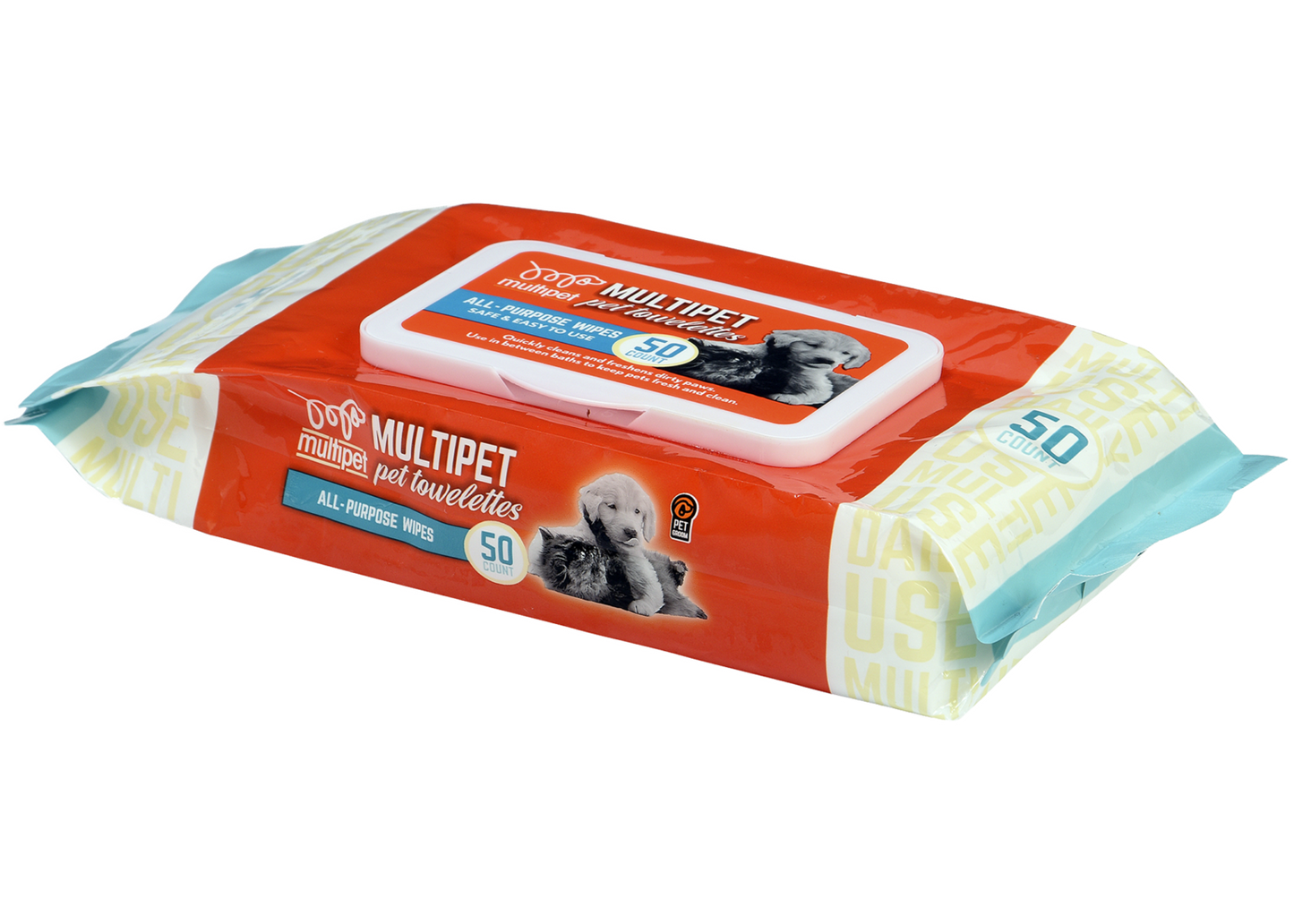 Multipet All - Purpose Wipes 50pk - Pet Wipes - The Family Pet