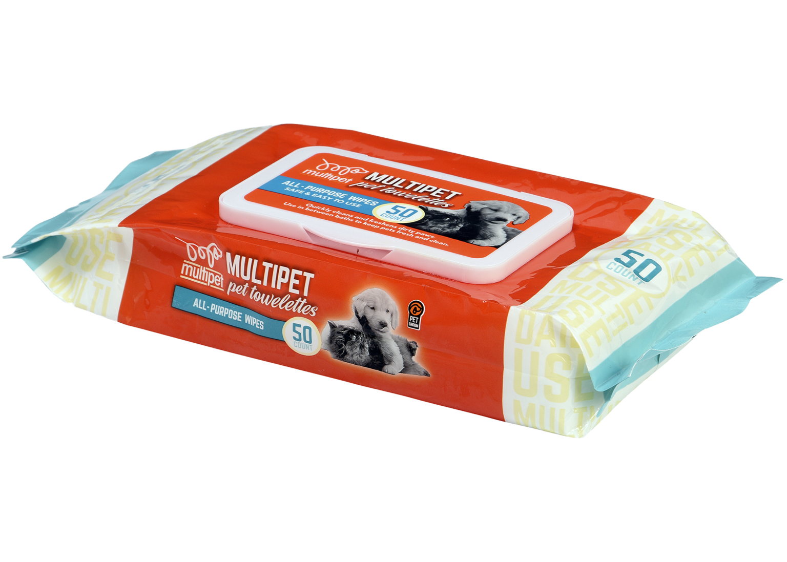Multipet All - Purpose Wipes 50pk - Pet Wipes - The Family Pet