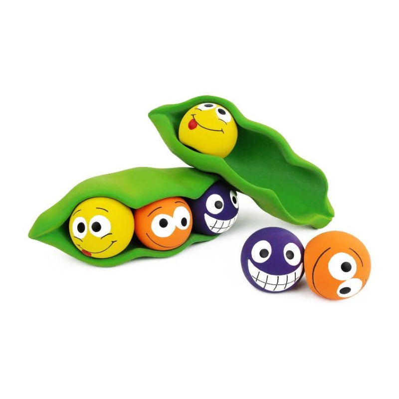 Three Peas in a Pod Latex Dog Chew Toy - 7.5"