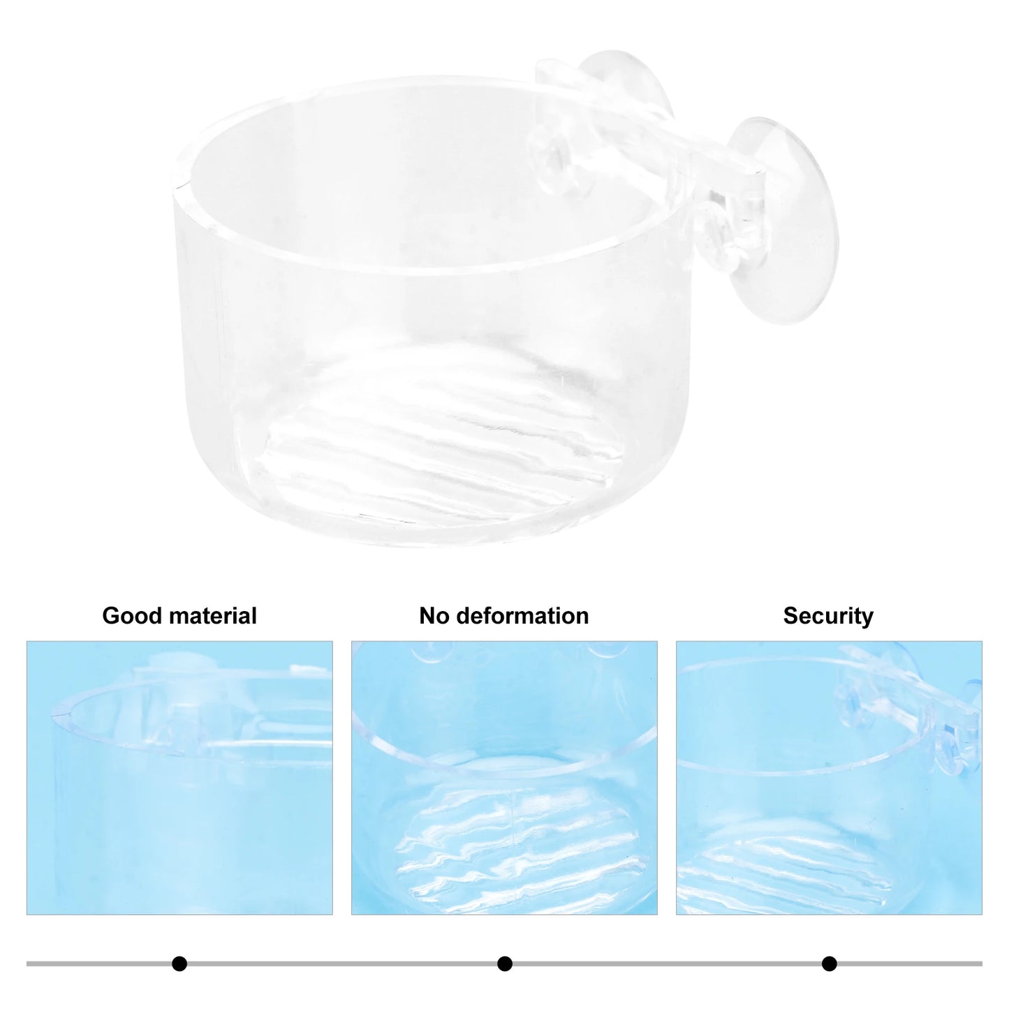 2 Pcs Fish Tank Feeder Rational Design Acrylic Feeding Cup Pet Supplies Red Worm Aquarium Food Holder Equipment