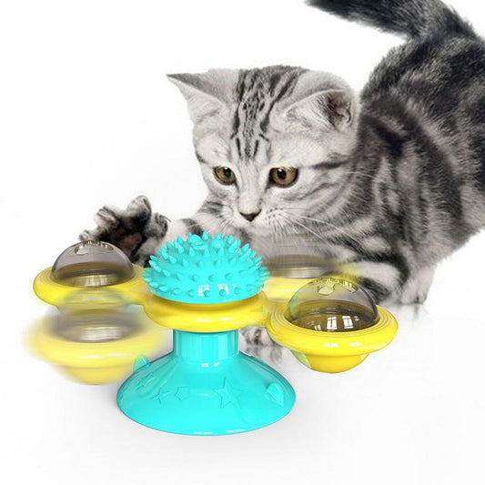 Rotating Windmill Scratching Cat Toy