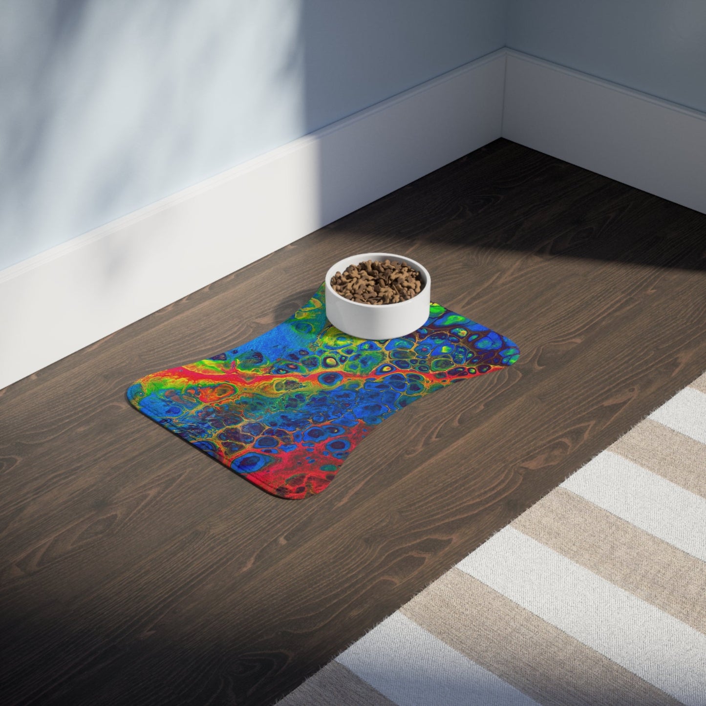 Bespattered Facade Rainbow Pet Feeding Mats (3 Shapes)