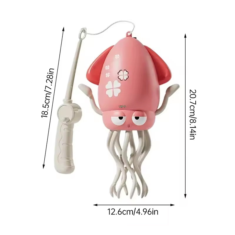 Creative Dancing Squid: auto-sense, obstacle-avoid e-pet with music, lights, rechargeable & interactive gift. - Purrfect Pet Kingdom