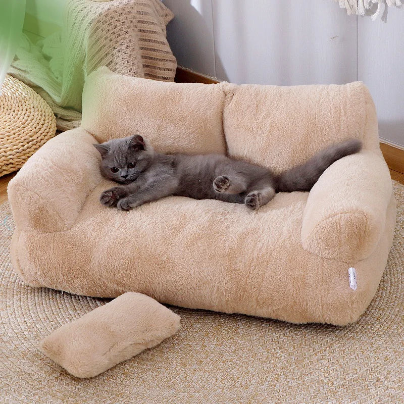 Luxury Plush Cat Bed - Pet Bed / House - Ameraeon
