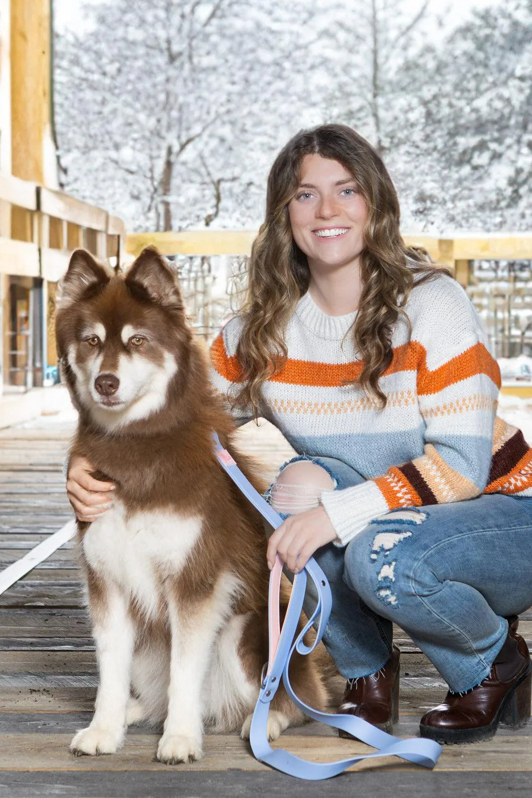 Blue Sky Orchid Waterproof Leash - Purrfect Pet Kingdom