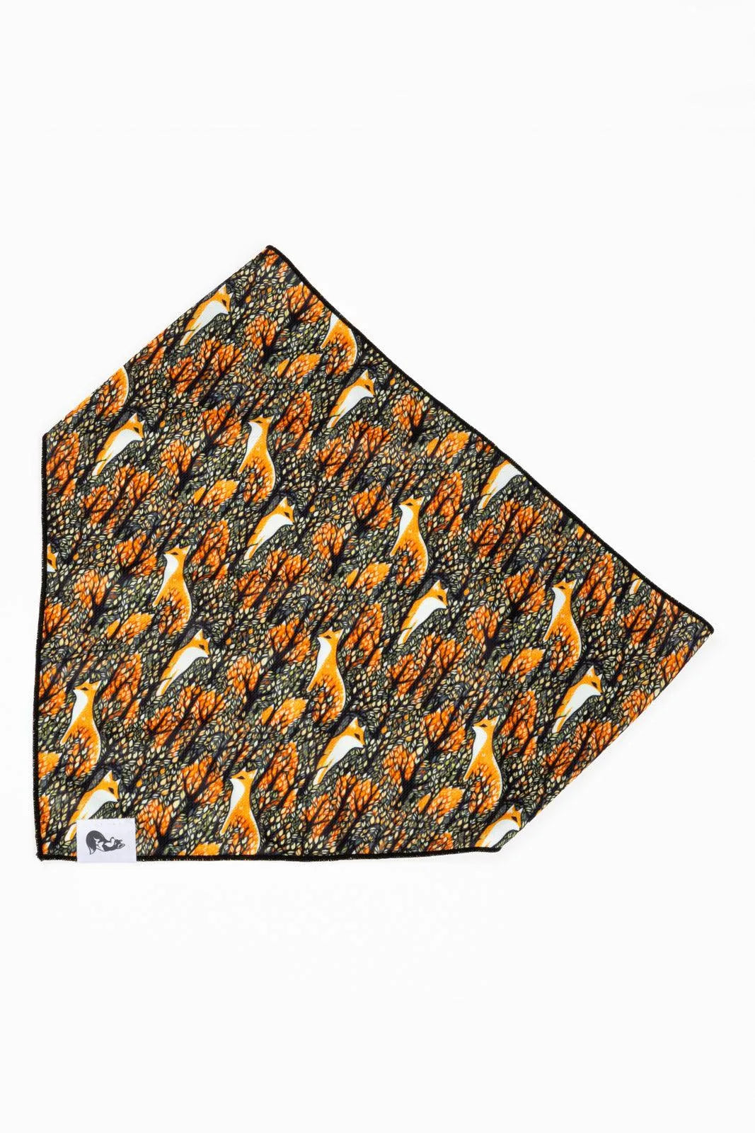 Foxes in Fall Dog Bandana & Matching Keychain - Purrfect Pet Kingdom