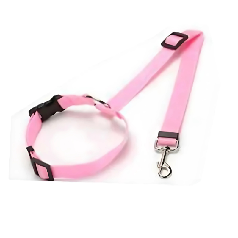Pet Car Seat Belt 2-in-1 Adjustable Nylon Leash ๐