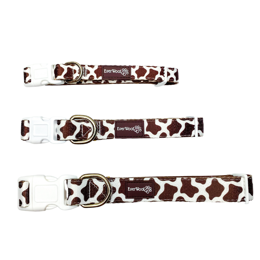 Chocolate Cow Collar Dog Collar | Purrfect Pet Kingdom