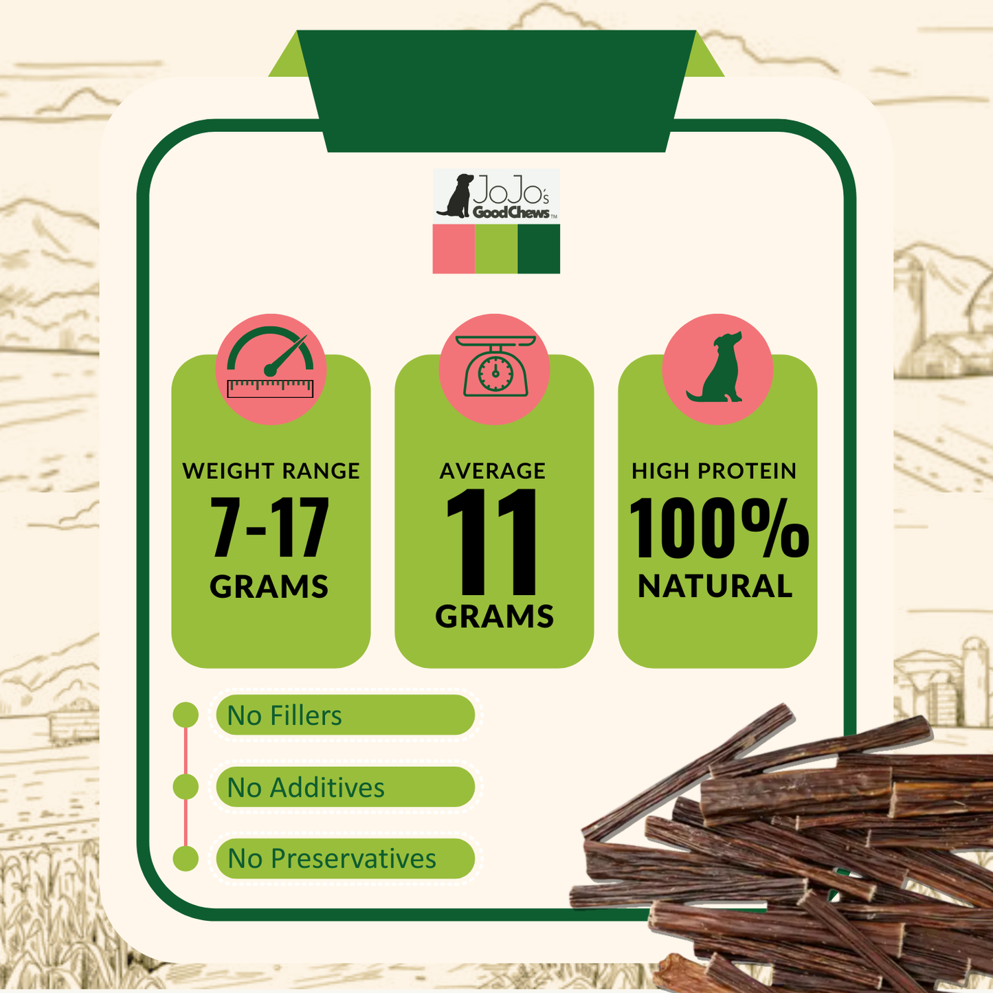 Beef Gullet Sticks 6 Inch Nutritious 5 Pack ๐ฆด