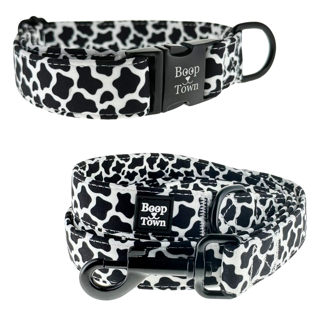 Dog Collar Leash Set Cotton Adjustable 4.8oz ๐