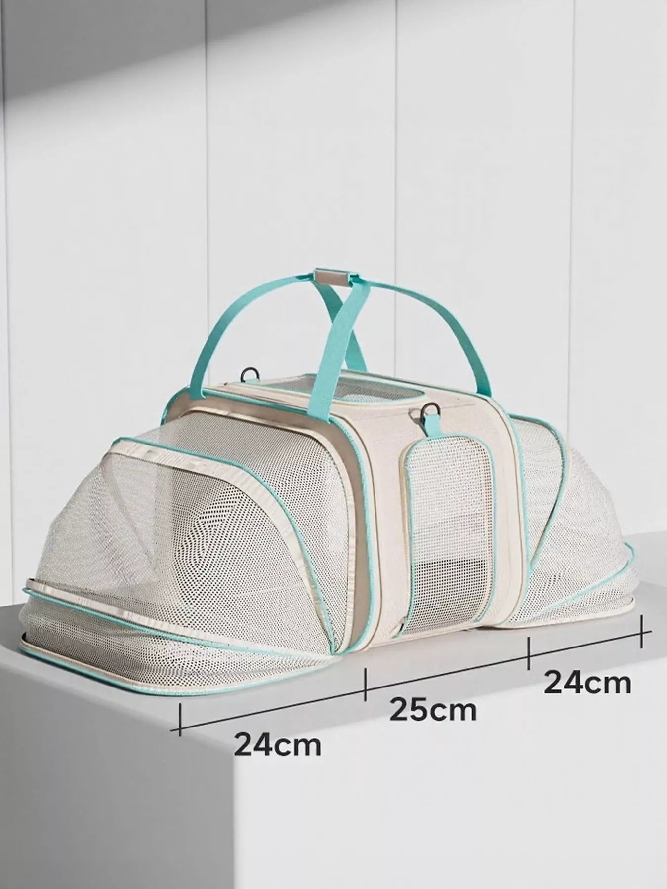 Rolling Pet Carrier with Telescopic Handle