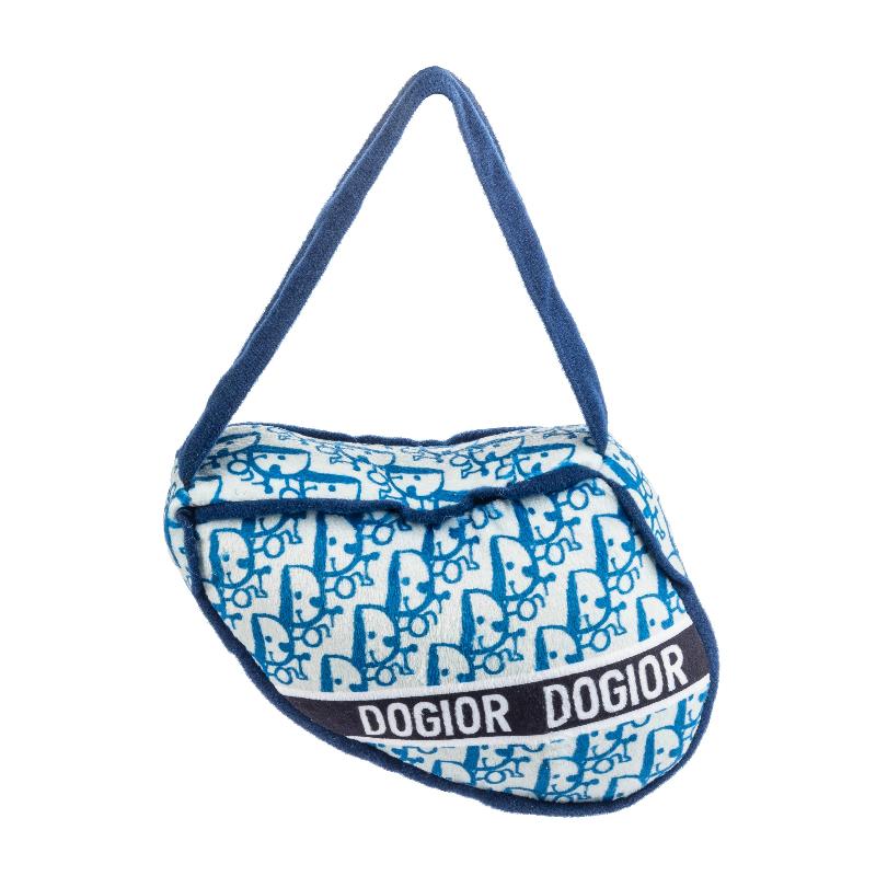 Dog-ior Saddle Bag Plush Squeak Dog Toy