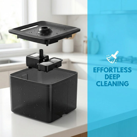 Silent Pet Water Fountain - 3.8L Large Circulating Bowl