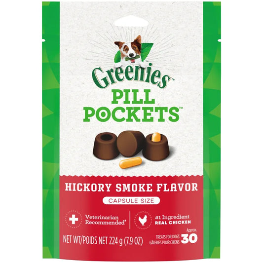 GREENIES Hickory Smoke Flavored Capsule Pill Pockets - Pill Pocket - The Family Pet