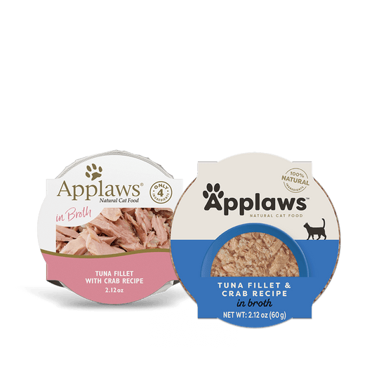 Applaws Natural Wet Cat Food Tuna Fillet & Crab Recipe in Broth (2.12oz) - Wet Cat Food - The Family Pet