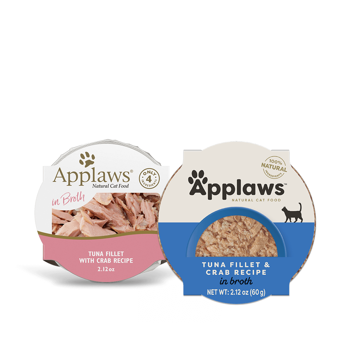 Applaws Natural Wet Cat Food Tuna Fillet & Crab Recipe in Broth (2.12oz) - main product view | Wet Cat Food at Purrfect Pet