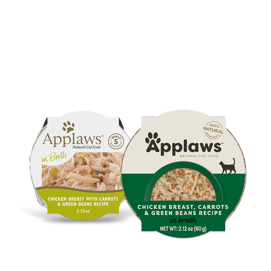 Applaws Natural Wet Cat Food Chicken Breast, Carrots & Green Beans Recipe in Broth (2.12oz) - detail view | Wet Cat Food at