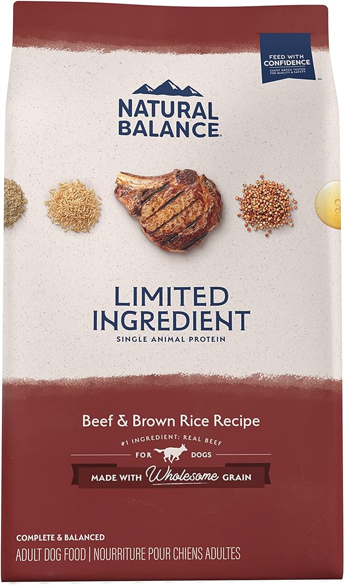 Natural Balance Limited Ingredient Beef & Brown Rice Dry Dog Food - Dry Dog Food - The Family Pet