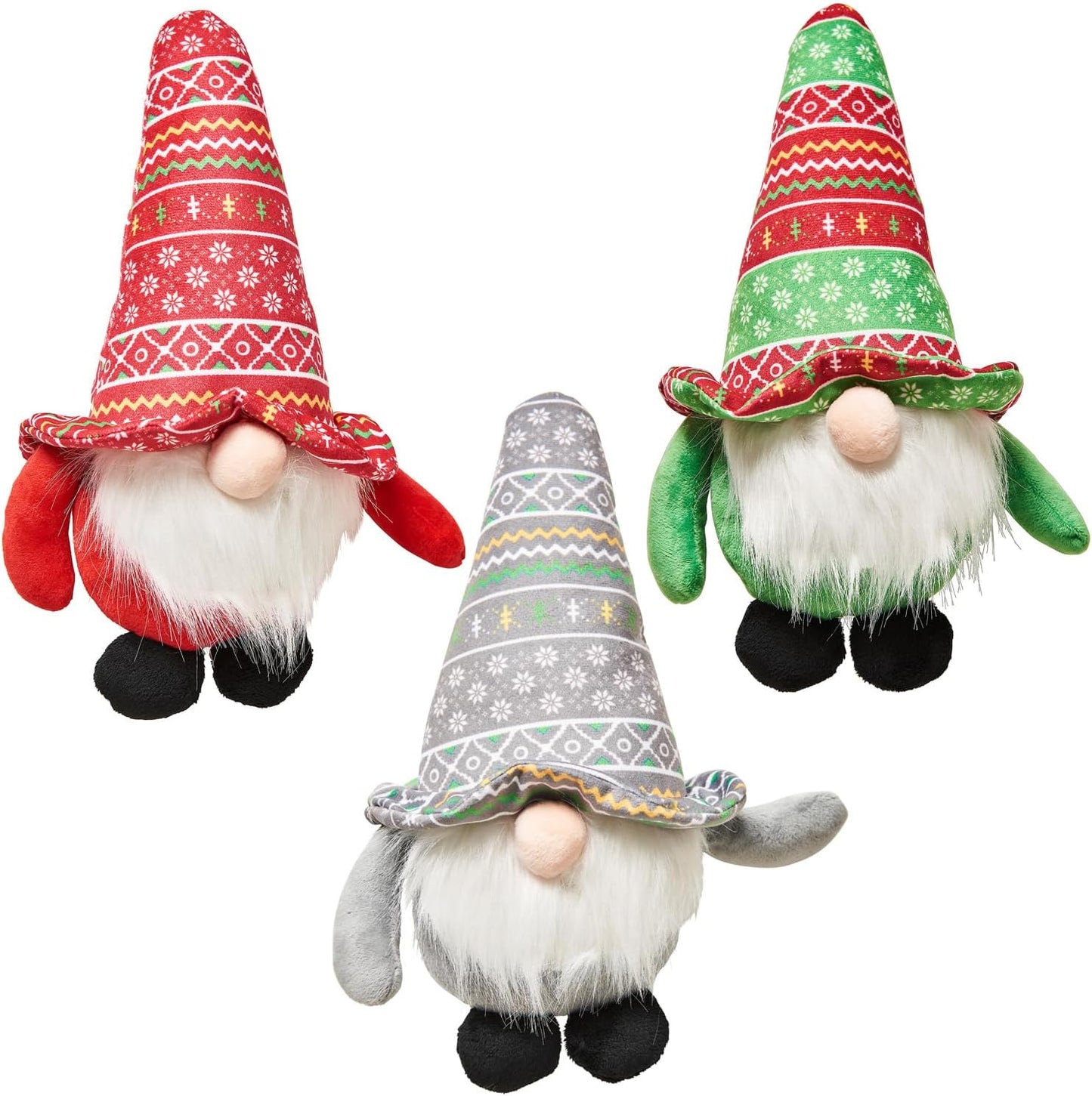 Spot Holiday Gnome Toys 12in - Spot Holiday Dog Toys - The Family Pet