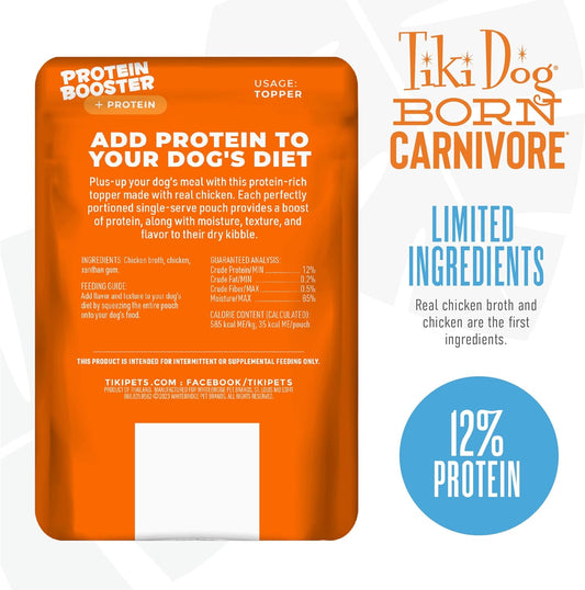 Tiki Dog Carnivore Topper Chicken 2.1oz - Dog Food Topper - The Family Pet