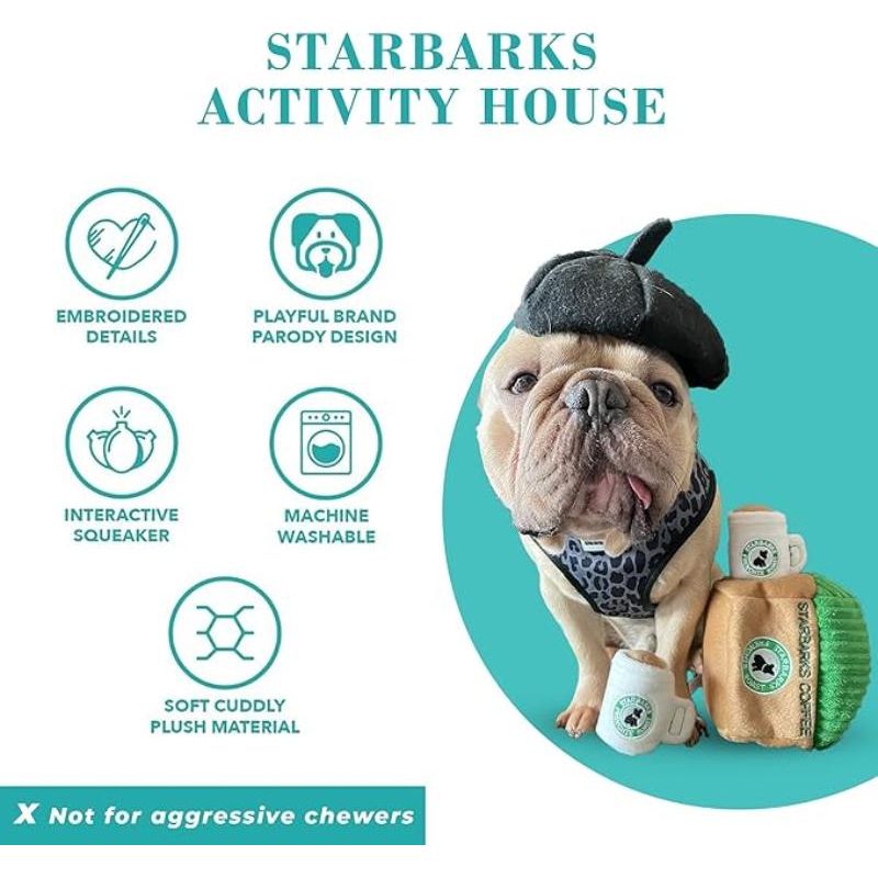Starbarks Coffee House Interactive Plush Dog Toy