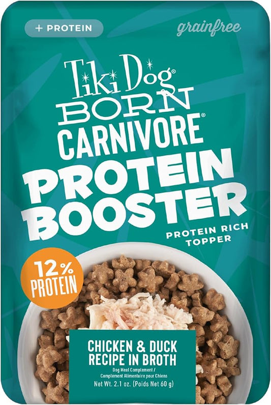 Tiki Dog Carnivore Topper Chicken & Duck 2.1oz - Dog Food Topper - The Family Pet