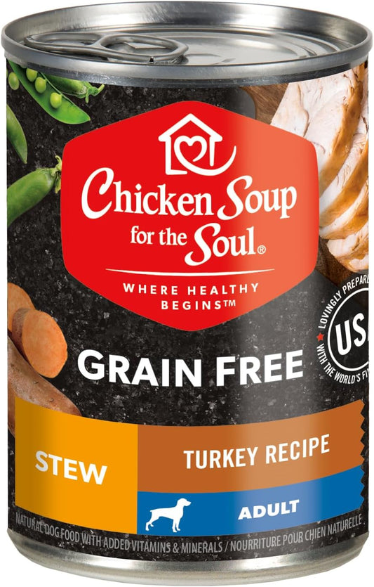 Chicken Soup Grain Free Turkey Stew Dog (13oz) - Chicken Soup Wet Dog Food - The Family Pet