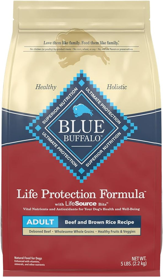 Blue Buffalo Life Protection Formula Adult Beef & Brown Rice Dry Dog Food - Dry Dog Food - The Family Pet