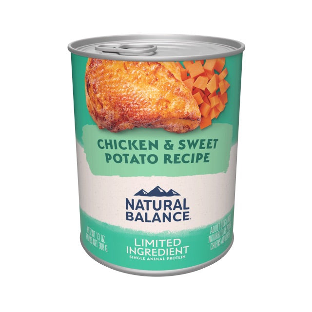 Natural Balance Limited Ingredient Chicken & Sweet Potato Dog Can (13oz) - Wet Dog Food - The Family Pet