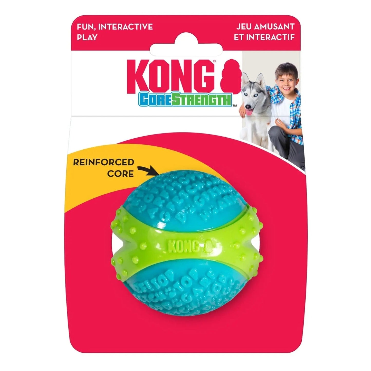 KONG Corestrength Large Green Dog Chew Ball Dental Care