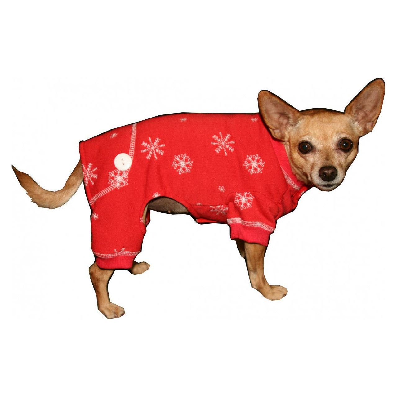 Red Snowflake Pet PJ's