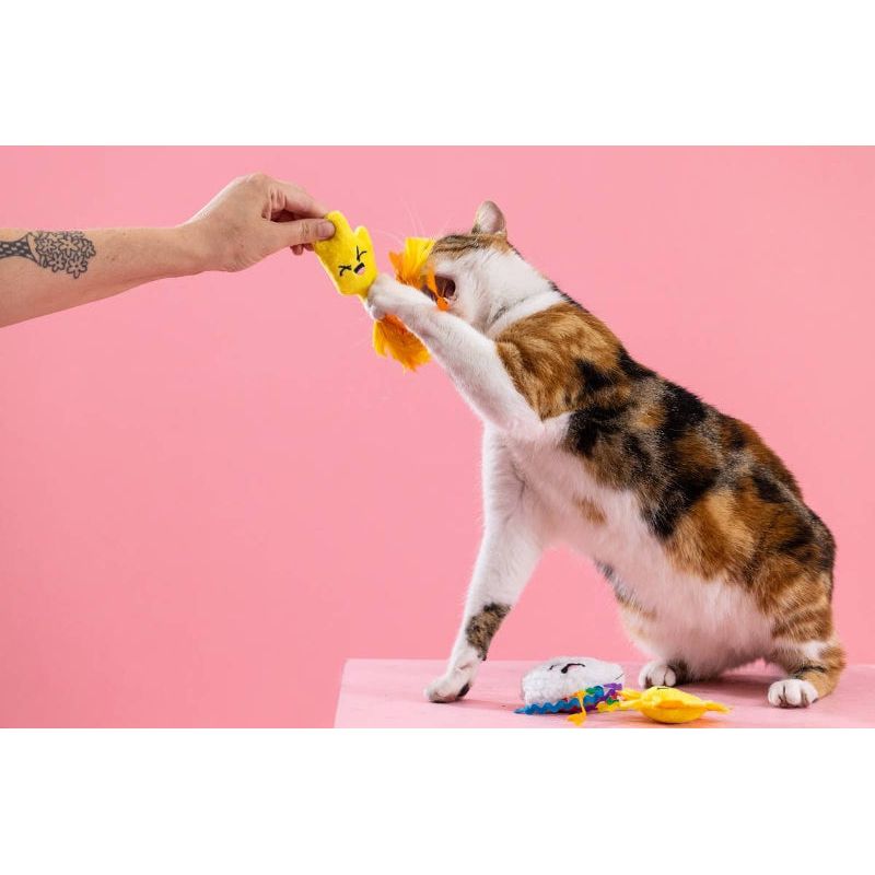 Purr-fect Weather Plush Summer Cat Toy Set - 3pc