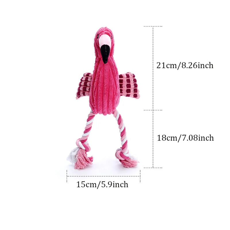 1PC Animal Shape Squeaky Toys Plush Dog Toy Cute Bite Resistant Corduroy Dog Toys for Small Large Dogs Puppy Pet Dog Accessories
