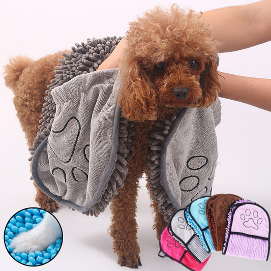 Dogs Cats Towels Super Absorbent Dog Bathrobe Microfiber