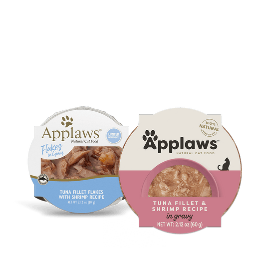 Applaws Natural Wet Cat Food Tuna Fillet & Shrimp Recipe in Gravy (2.12oz) - Applaws Wet Cat Food - The Family Pet