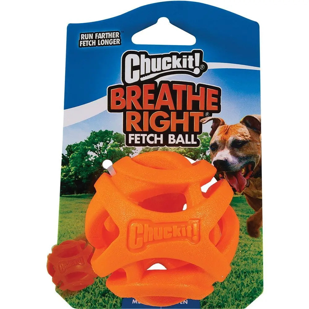 Dog Ball Chuck It Breathe Right Medium ๐พ
