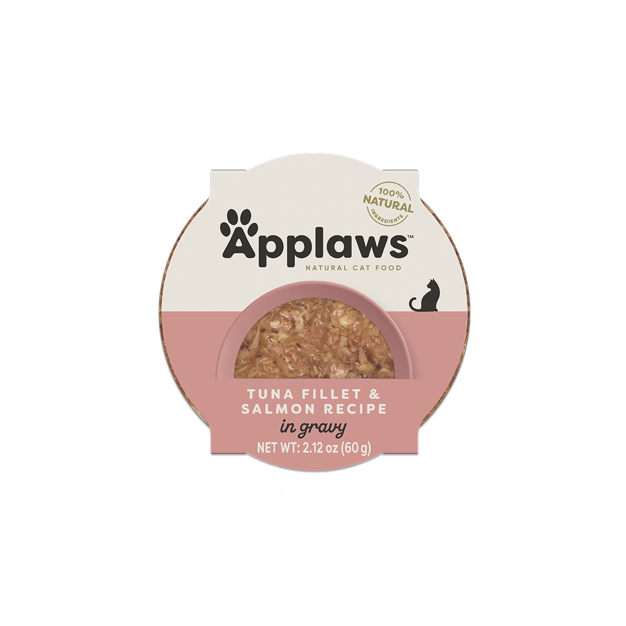 Applaws Natural Wet Cat Food Tuna Fillet & Salmon Recipe in Gravy (2.12oz) - detail view | Wet Cat Food at Purrfect Pet