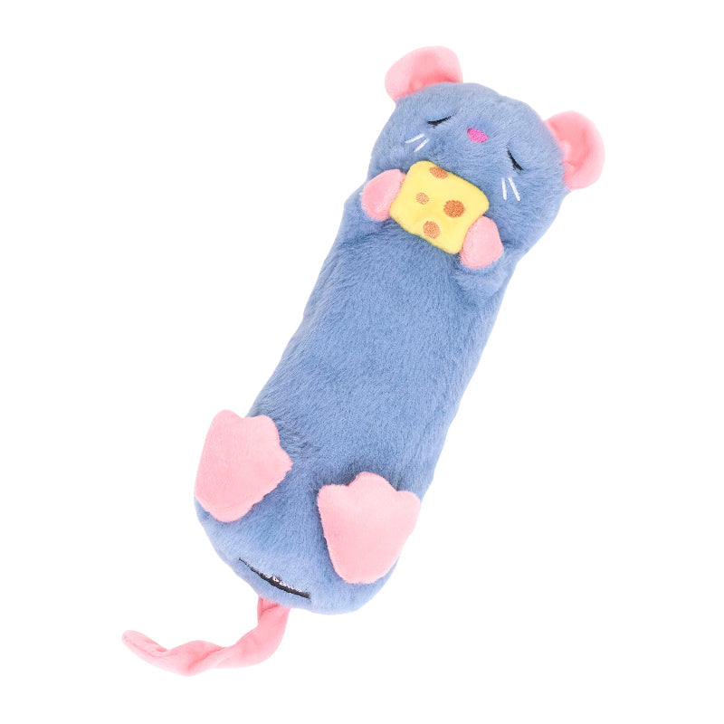 Mouse Snooziez with Shhhqueaker Plush Dog Toy