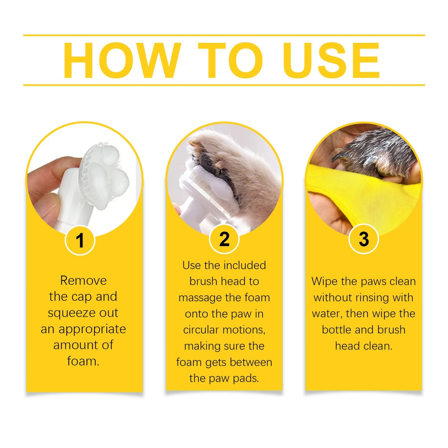 Gentle Dog Paw Foaming Cleanser for Daily Dirt and Grime 1