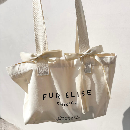 Logo Canvas Tote Bag - Totes - Elise Galleria