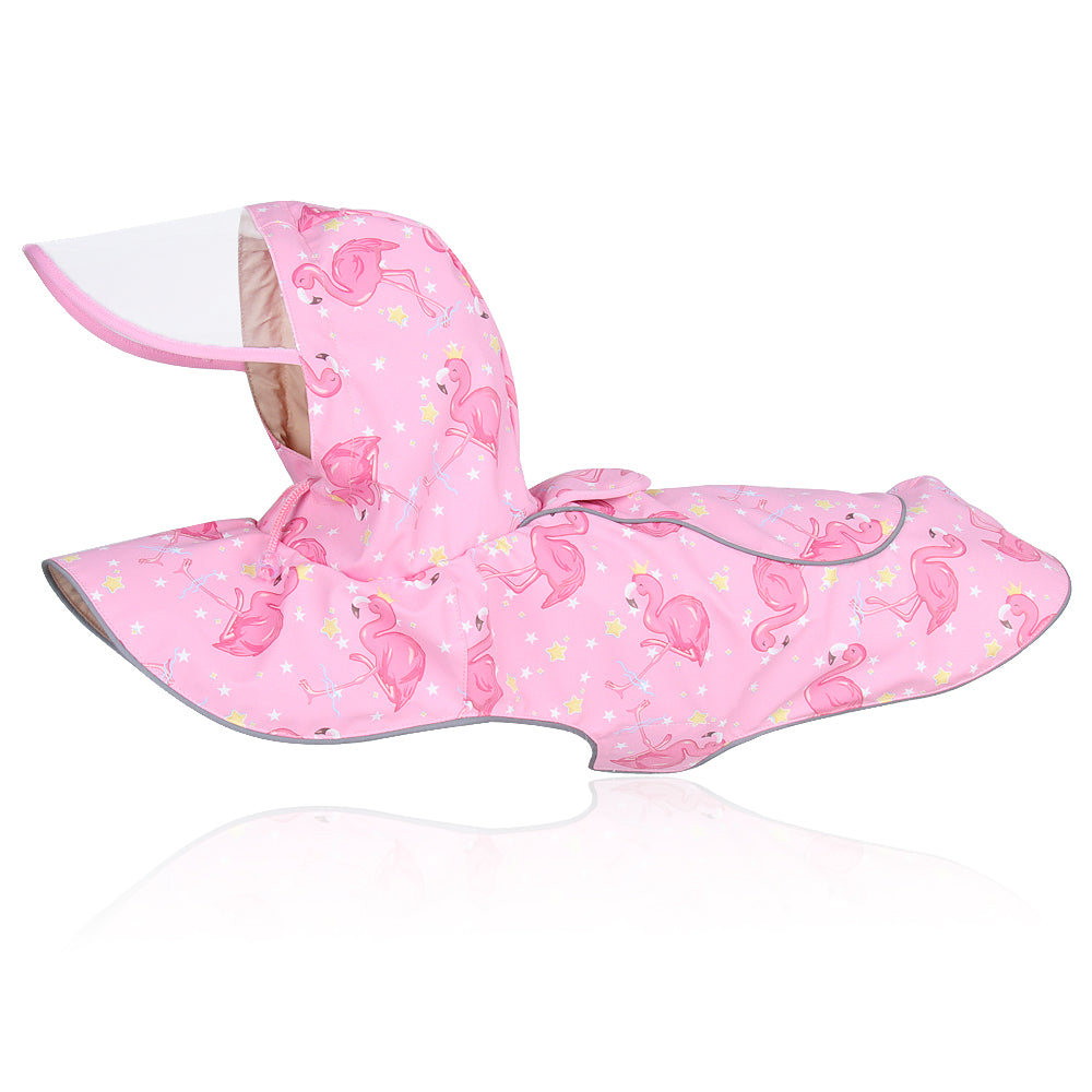 New Pet Clothes Waterproof Reflective Cape Raincoat Transparent PU Leather Dog Raincoat - Purrfect Pet Kingdom