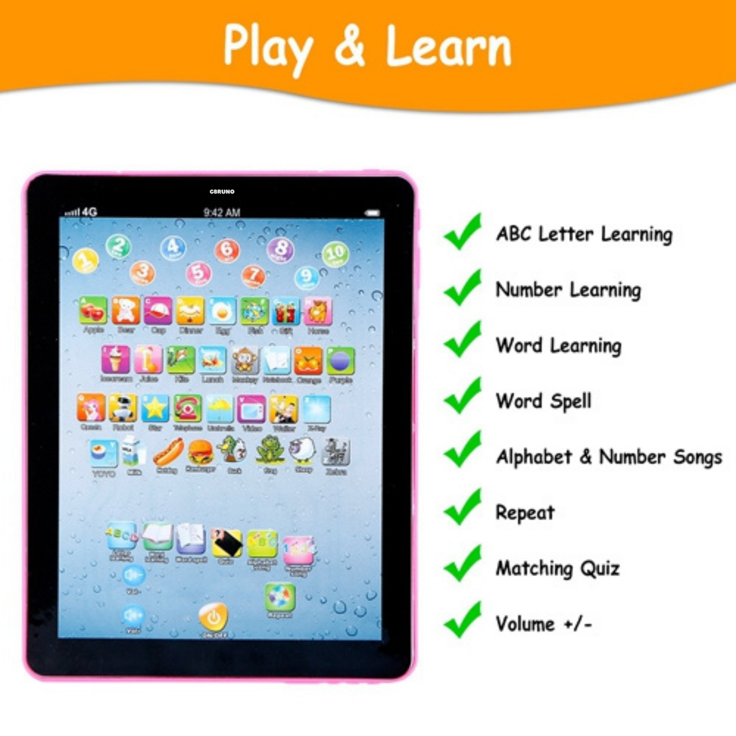 GBruno Baby Learning Tablet Educational