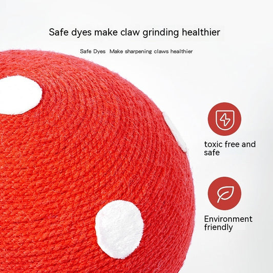 Cat Scratch Board Mushroom Red Umbrella Scratching Board Cat