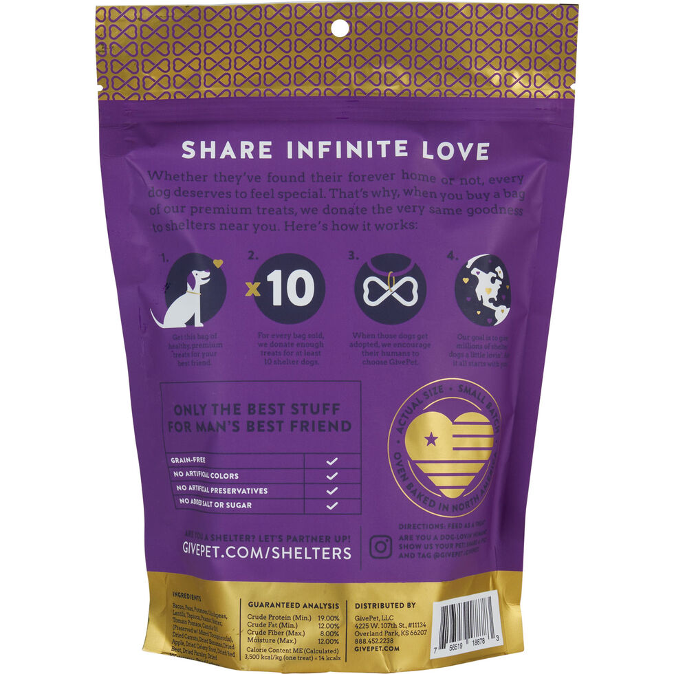 Bacon Peanut Butter Banana Dog Treats 11oz ๐ฅ